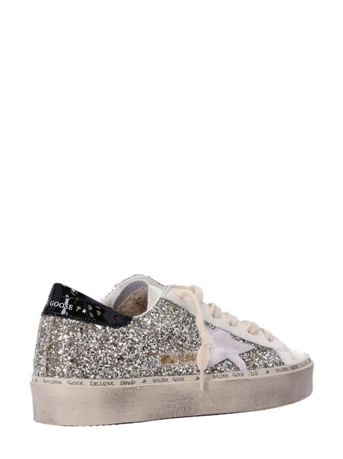 Sneaker in  vitello bianca/nera/tono arge Golden Goose | GWF00118F00538382536